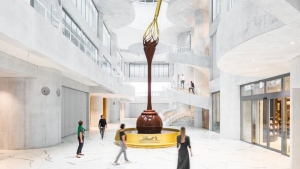 Una fontana di cioccolato alta 9 metri
