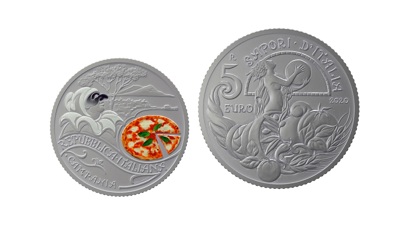 La Zecca dello Stato celebra la Pizza Margherita con una moneta da collezione