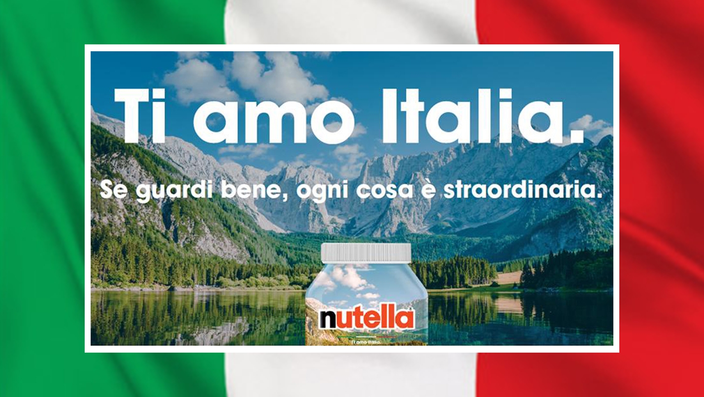 Nutella ama l’Italia